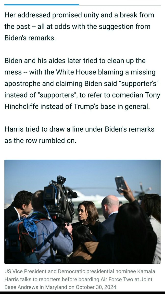 docpflock's tweet image. #Biden causes #GarbageGate, while strategic situation for Harris was weak from the beginning:

"The row over Biden's latest comments has now crystallized concerns that he is more of a hindrance than a help to her election bid's final push." (@dannyctkemp)

x.com/AFP/status/185…