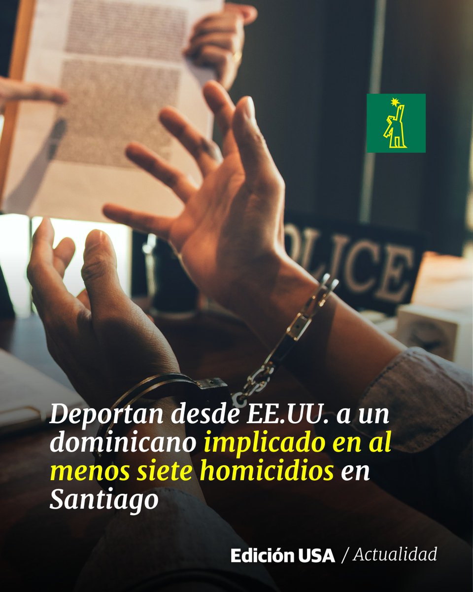 DiarioLibre's tweet photo. 🇺🇸| #DiarioLibreUSA | La Dirección Regional Cibao Central de la Policía Nacional informó este miércoles sobre el apresamiento de un hombre, involucrado en al menos siete homicidios en Santiago.
🔗https://t.co/qfQ3XliaC6
#DiarioLibre #PolicíaRD #Apresa #EEUU #Santiago https://t.co/HKDAKQRQGe