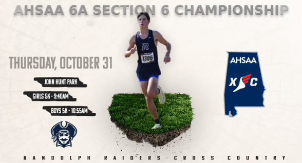 RRaidersCC (@rraiderscc) on Twitter photo 🚨AHSAA 6A Section 6 Championships🚨
📆Thursday, October 31st
📍John Hunt Park
🗺️Huntsville, AL
🏃🏼♀️🕗 9:40 AM
🏃🕗 10:55 AM
🧑🏻💻XpressTiming.com <a href="/RRaidersAthl/">Randolph Raiders</a> 🚨AHSAA 6A Section 6 Championships🚨
📆Thursday, October 31st
📍John Hunt Park
🗺️Huntsville, AL
🏃🏼♀️🕗 9:40 AM
🏃🕗 10:55 AM
🧑🏻💻XpressTiming.com <a href="/RRaidersAthl/">Randolph Raiders</a>
