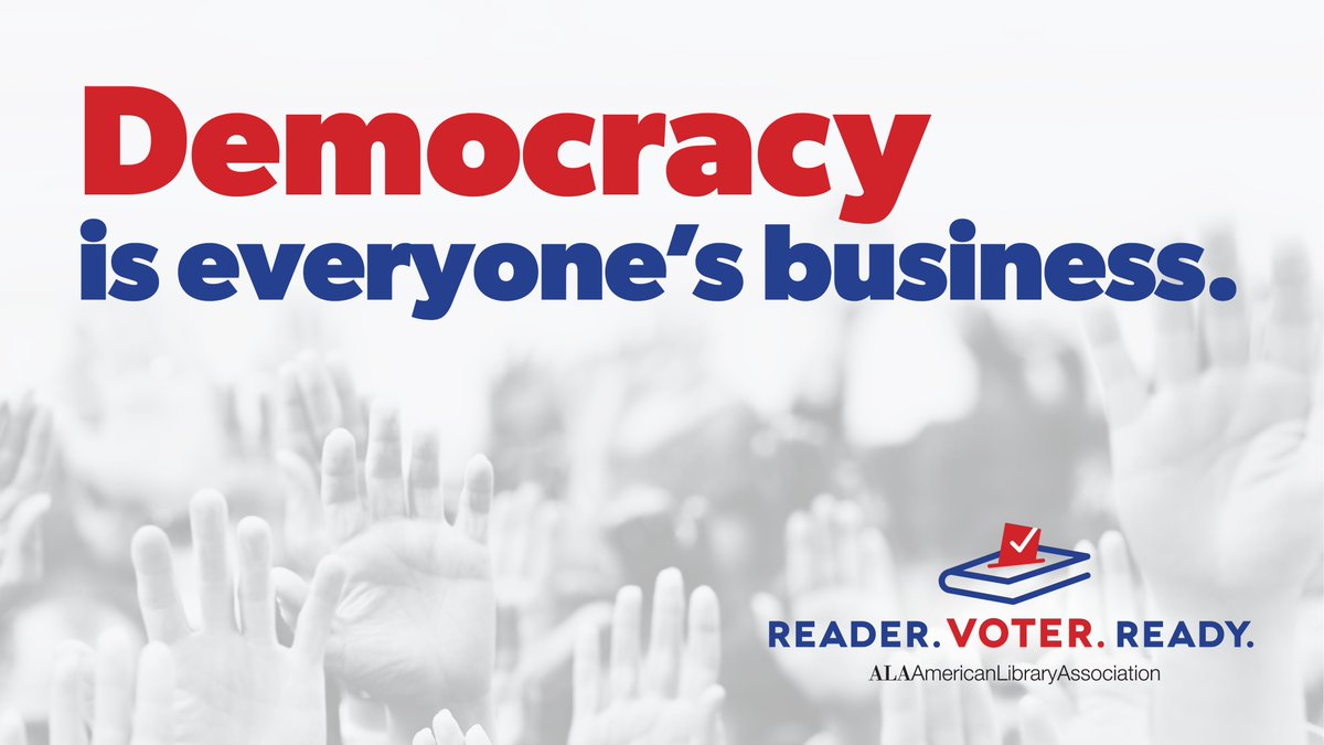 There's less than ONE WEEK until this year's general election! Are you #ReaderVoterReady?

Check out our tools and resources to get your community ready for Tuesday's election: ala.org/advocacy/reade…