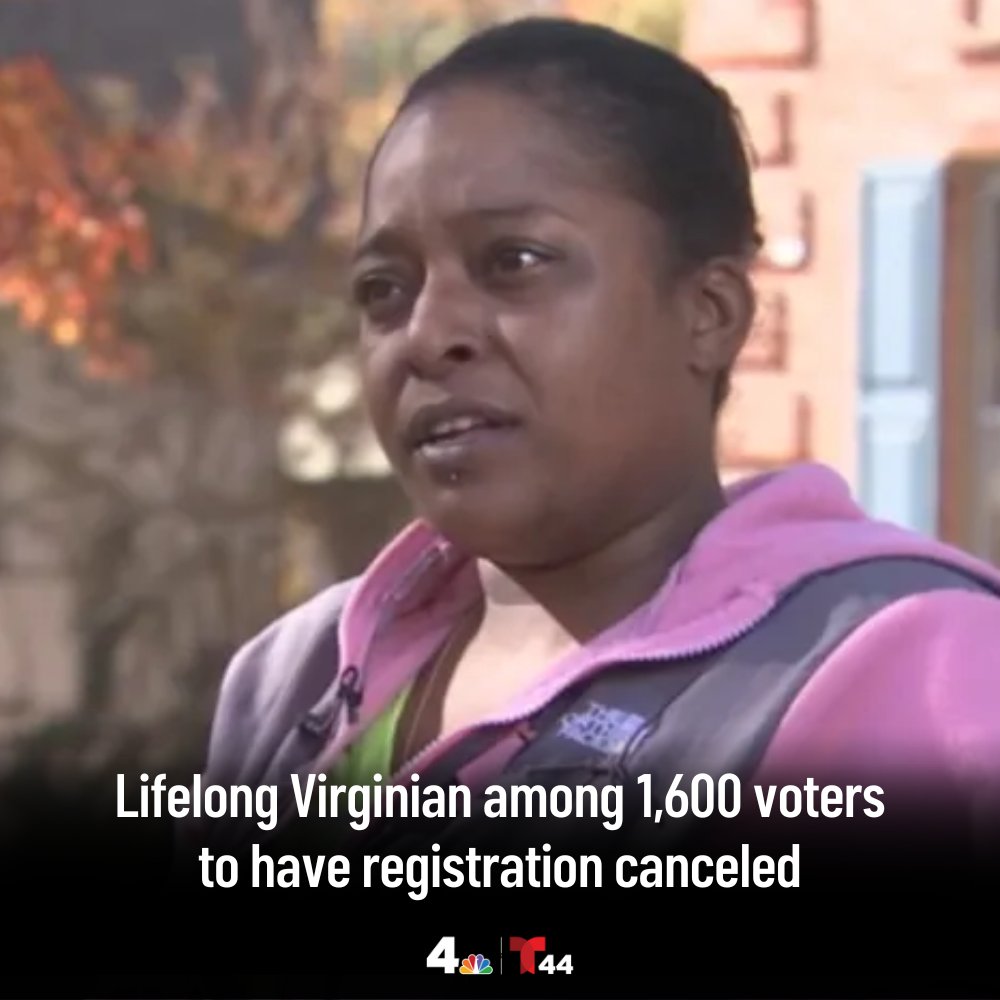 She's one of 1,600 Virginians whose voter registration was canceled after Gov. Youngkin issued an executive order in August. nbc4dc.com/3W7UP4W