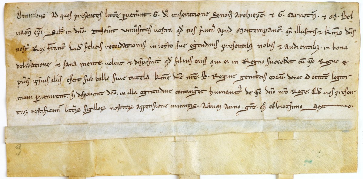 BrunelGhislain's tweet photo. Sur son lit de mort à Montpensier, le roi Louis VIII confie la tutelle de son héritier mineur (Louis IX) à la reine Blanche de Castille. L'archevêque de #Sens, les évêques de #Chartres et de #Beauvais en attestent dans une charte (après le 8 novembre 1226). @ArchivesnatFr https://t.co/jfCRC7RWCk