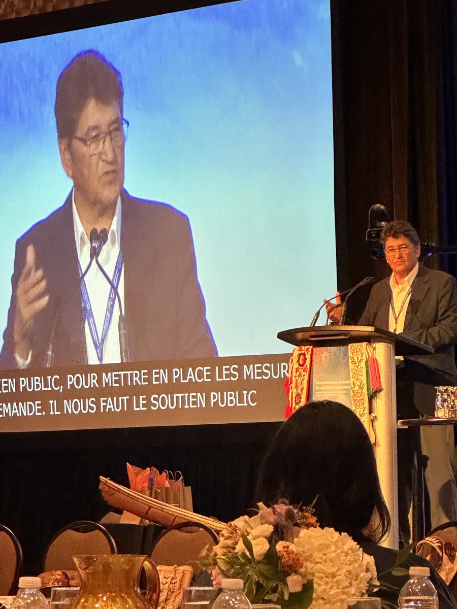 Tanya Talaga (@tanyatalaga) on Twitter photo Ovide Mercredi the former National Chief of the Assembly of First Nations is killing it at <a href="/OSI_BIS/">OSI-BIS</a> “I will never surrender … This country has been sitting in treaties 1-11 for 150 years, we cannot trust them.” He says Indigenous People must go international for change. Ovide Mercredi the former National Chief of the Assembly of First Nations is killing it at <a href="/OSI_BIS/">OSI-BIS</a> “I will never surrender … This country has been sitting in treaties 1-11 for 150 years, we cannot trust them.” He says Indigenous People must go international for change.