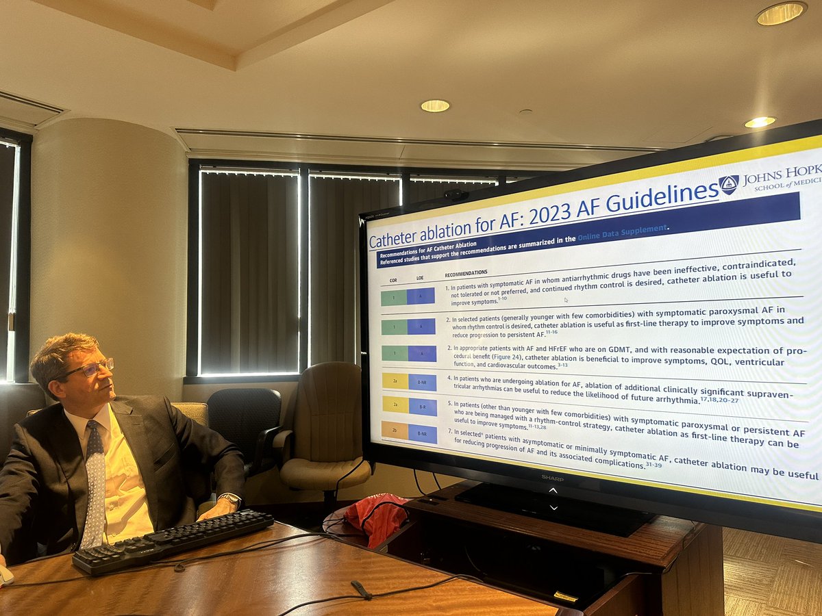 Dinesh Kalra, MD (@dineshkalra) on Twitter photo Terrific delight to have <a href="/DrJMarine/">Joseph Marine</a> <a href="/hopkinsheart/">Johns Hopkins Cardiology</a> give #grandrounds <a href="/UofLCardiology/">UofL Cardiology</a> today on the latest in #AFib management. Covered the history of evolution of therapies over the past 2 decades, with the newest catheter ablation developments, #LAAO, and renewed importance of Terrific delight to have <a href="/DrJMarine/">Joseph Marine</a> <a href="/hopkinsheart/">Johns Hopkins Cardiology</a> give #grandrounds <a href="/UofLCardiology/">UofL Cardiology</a> today on the latest in #AFib management. Covered the history of evolution of therapies over the past 2 decades, with the newest catheter ablation developments, #LAAO, and renewed importance of