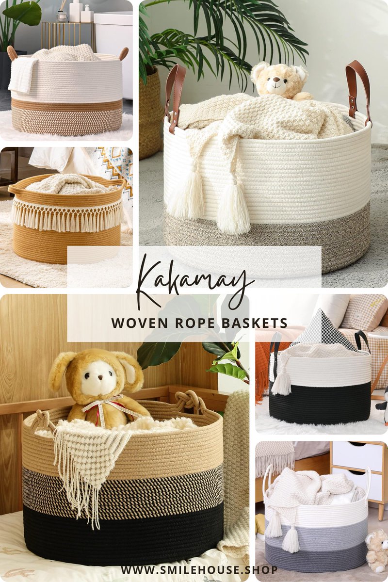 _Smile_House_'s tweet photo. 🔗Amazon👉https://t.co/j5L9vMpCRj
🔗AliExpress👉https://t.co/t191vM72YC
Woven Laundry Hamper. Decorative Storage Basket. Cotton Rope Woven Baskets
#ad #LaundryHamper #HomeOrganization #HomeStorage #HomeDecor #Organization #WovenBasket #StorageBasket #Hamper #LaundryBaskets https://t.co/7bk2PRQtmQ