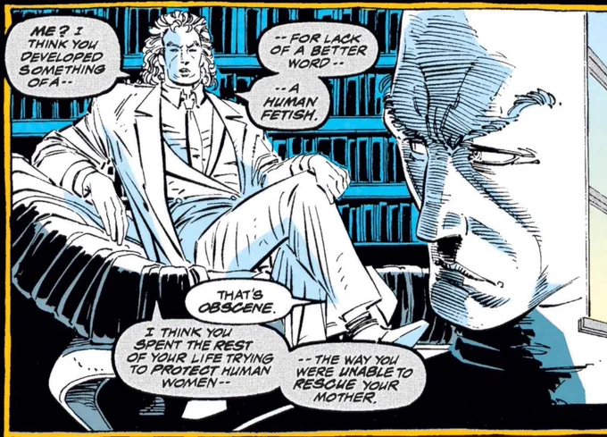 Why did Professor X manifest a subconscious version of Magneto in order to psychoanalyze every single relationship with women he has had? What is he, gay? 