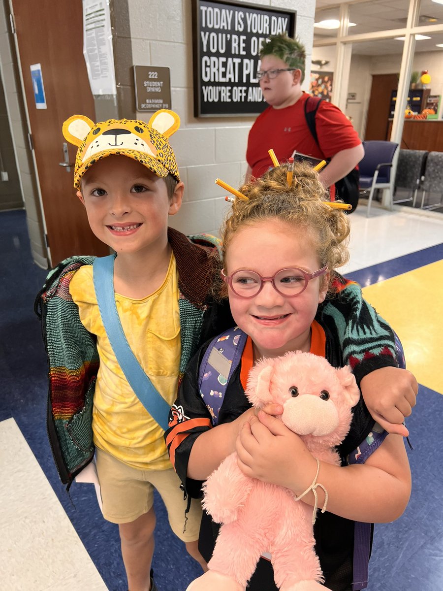 Spirit week - fun with creative hair and hats. #weareFHSD