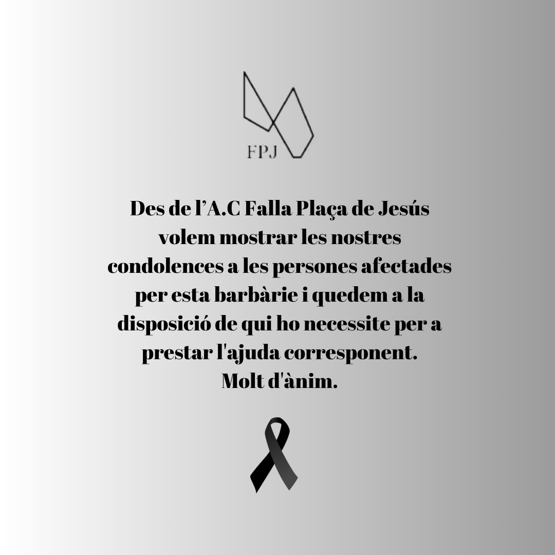 Molt d'ànim.
💔 <a href="/AgrumercatJesus/">Fed. Agr. Falles Mercat Jesús</a>