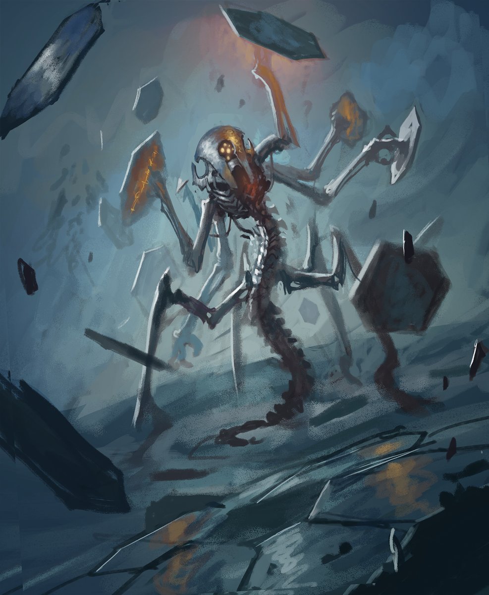 All my sketches for the card