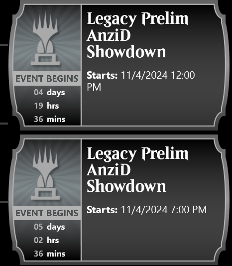 anzidmtg's tweet photo. legacy is and always will be home

i'm teaming up with the folks at @MagicOnline to bring you my Eternal Legacy Showdown! 

starting 11/4, play legacy on MTGO for a chance to battle in the sunday showdown.

celebrate EW &amp; eternal magic, more info soon: https://t.co/1tI5QPYP10 https://t.co/n92PhluQ6j