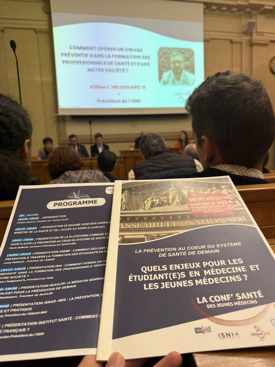 AdilTagri's tweet photo. En direct de l’Assemblée nationale pour la #ConfSanté des jeunes médecins ! 💬 

Objectif : placer la prévention au cœur de notre système de santé de demain. 

Ensemble, réfléchissons à des propositions pour un avenir médical plus préventif et accessible à tous. #JeunesMédecins https://t.co/dIoXItKpeB