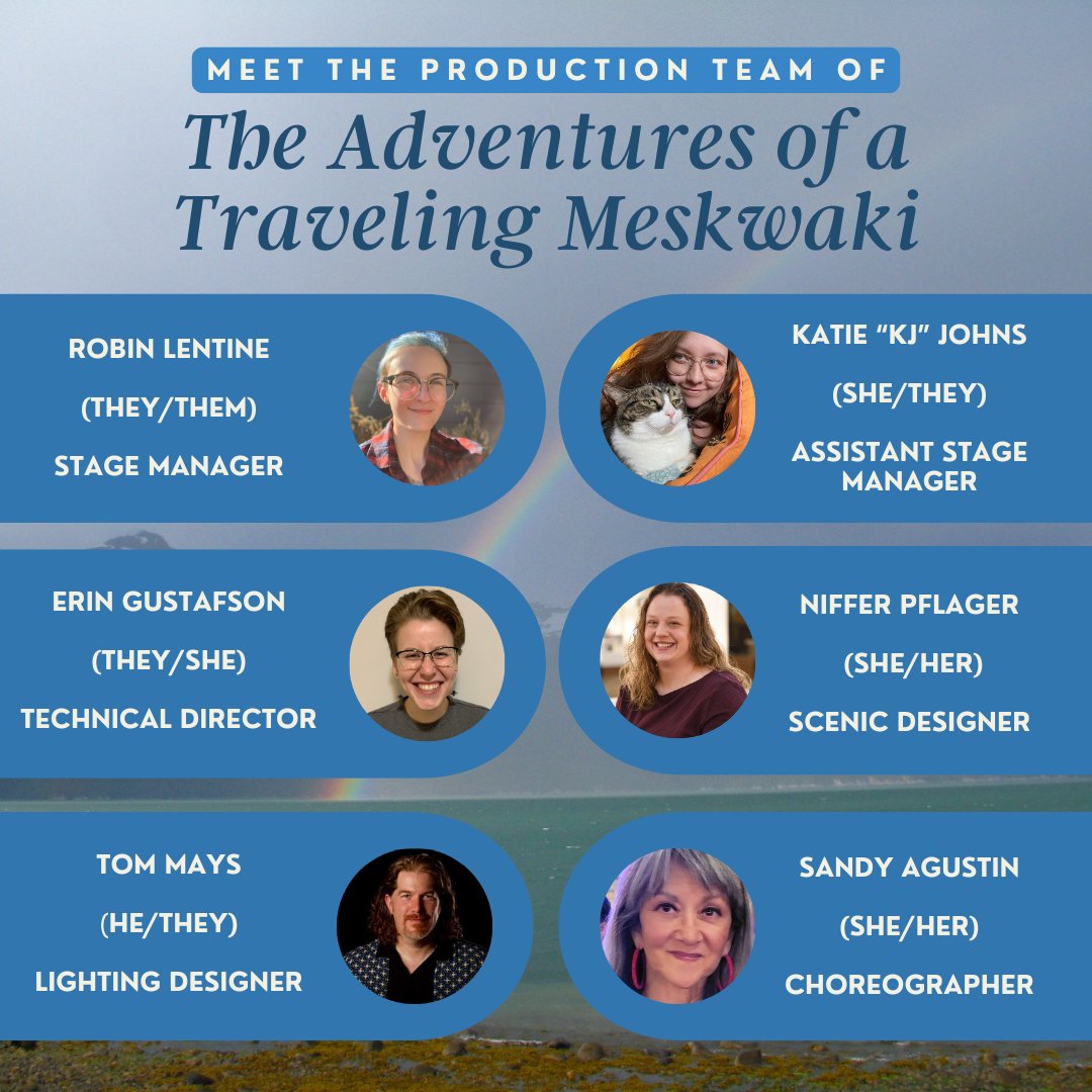 fullcirclethr's tweet image. Check out the Production Team of THE ADVENTURES OF A TRAVELING MESKWAKI by Oogie_Push!  

Get your tickets NOW. All performances Pay as You Are Able  fullcircletheatermn.org/tickets 

Running November 6 - 24, 2024 at Park Square Theatre  #fullcircletheater #taoatm #twincitiestheater