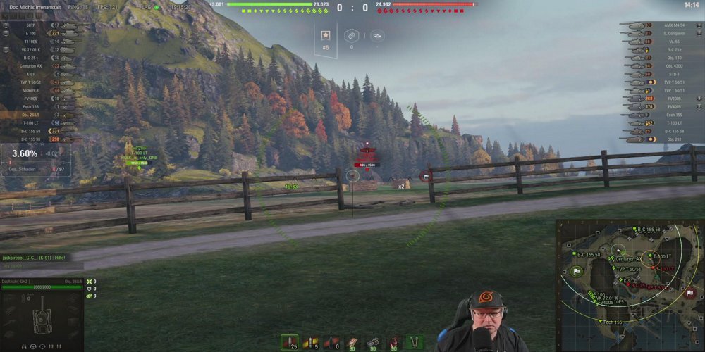 Die Irrenanstalt hat wieder geöffnet! Wir starten mit: World of Tanks ift.tt/0N2z1bT #DocMichi #DocMichiTV #Twitch #Streamer #CommunityGaming #TwitchStreamer