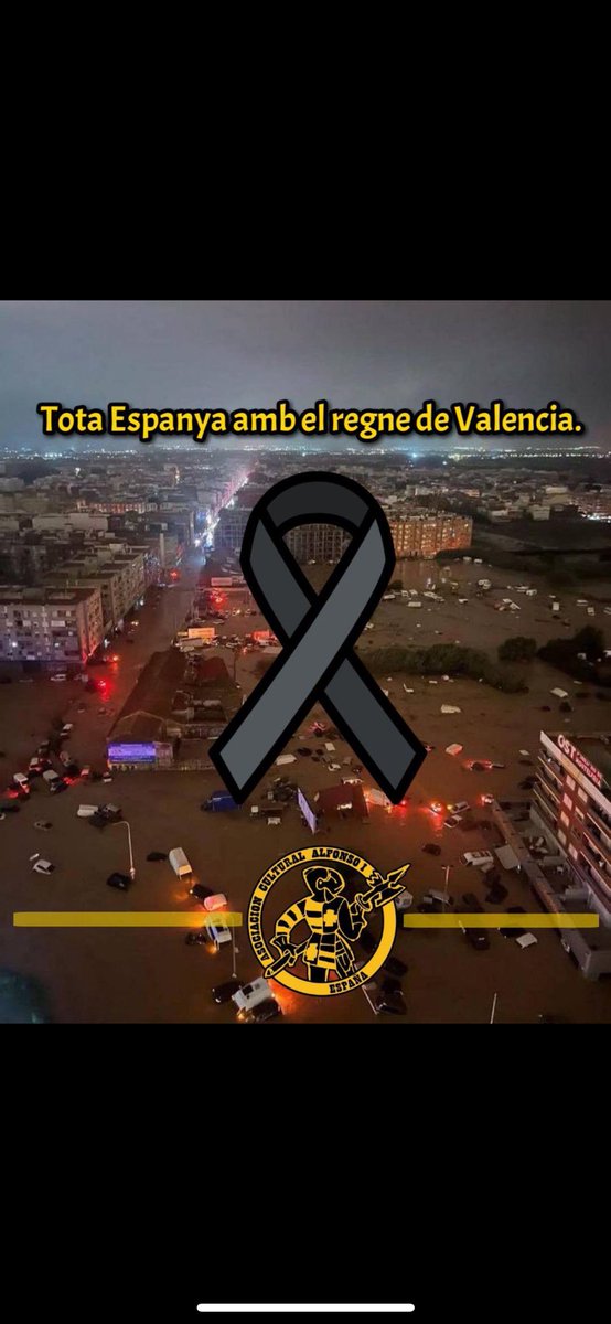 Desde Alfonso I Madrid, queremos mostrar toda nuestra solidaridad con nuestros compatriotas que están sufriendo y por las víctimas de esta catástrofe.
#AmuntValencia