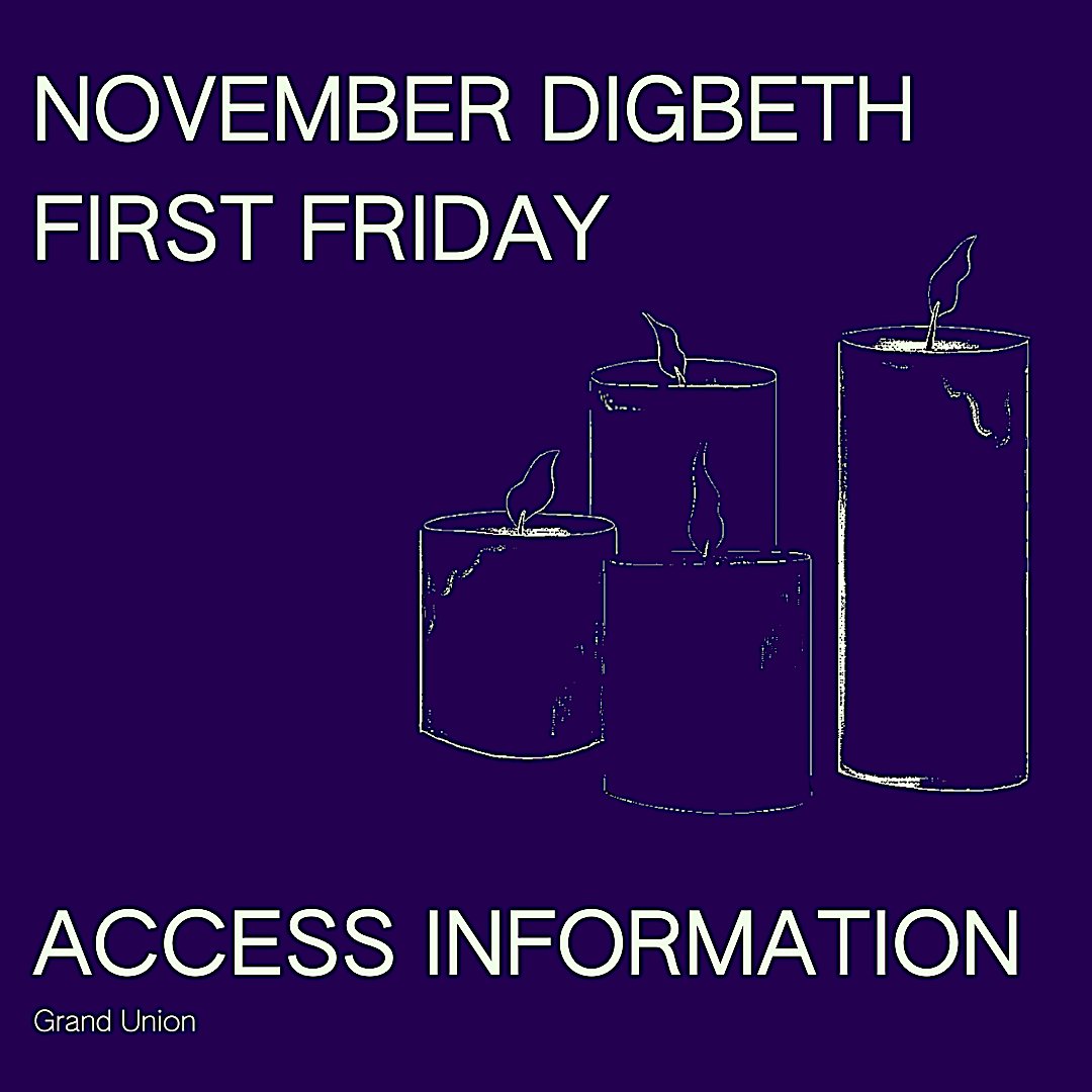 Grand Union (@grandunionltd) on Twitter photo We've updated the access information on our website for our evening of Samhain-inspired performances for <a href="/digbethfirstfri/">Digbeth First Friday</a> 💜
Check it out here 🔗grand-union.org.uk/whats-on/novem… We've updated the access information on our website for our evening of Samhain-inspired performances for <a href="/digbethfirstfri/">Digbeth First Friday</a> 💜
Check it out here 🔗grand-union.org.uk/whats-on/novem…