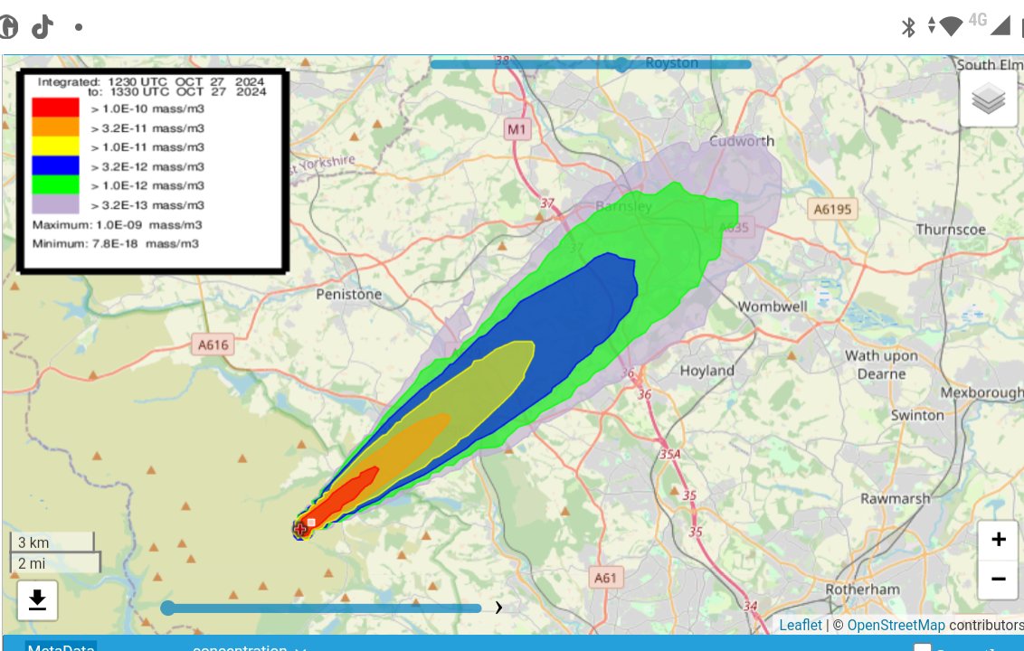 ❗Smoke dispersal from Sunday's Grouse moor heather burning in north east Peak District. Massive effect in Stocksbridge and reaching as far as Barnsley. PM2.5 particulates harmful to health see:

laqm.defra.gov.uk/faqs/faq141/