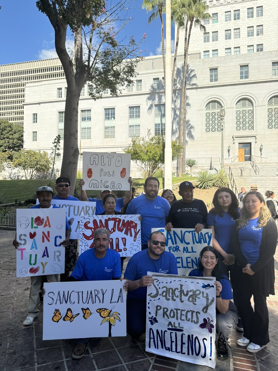 Yesterday, we gathered to express our disappointment and concerns regarding the appointment of Jim McDonell as LAPD Chief. We stand united with our community and urgently call Los Angeles city officials to renew their commitments to our immigrant community. #SANCTUARYLA