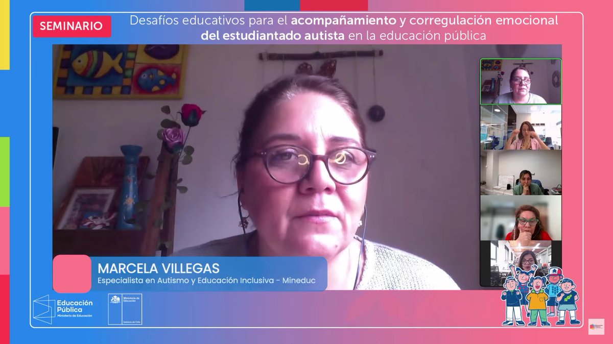 EduPublicaCL's tweet photo. 🔵 Junto al @Mineduc y la Red Nacional de profesionales de Inclusión de los SLEP, hoy realizamos la 1° acción formativa denominada "Desafíos educativos para el acompañamiento y corregulación emocional del estudiantado autista en la educación pública" 🌟 https://t.co/vrpfbTVMWK