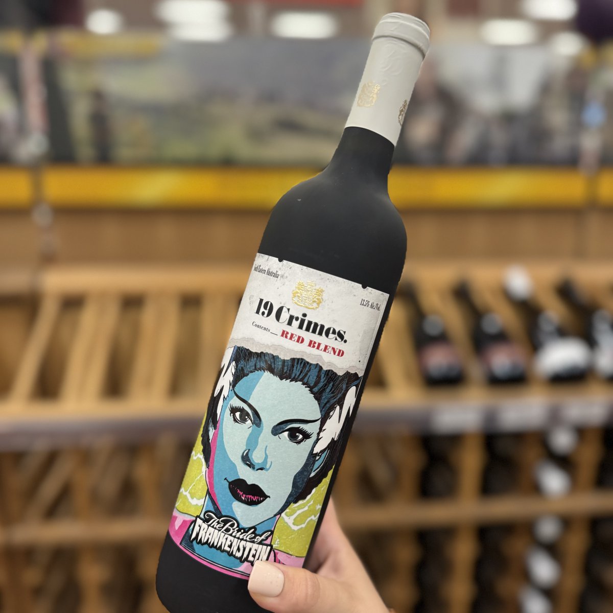 PremierWinesNY's tweet photo. Happy Halloween Eve🎃🧡👻🍬 Grab the 19 Crimes Halloween edition wines to pour tomorrow! https://t.co/vaDZknaMwD