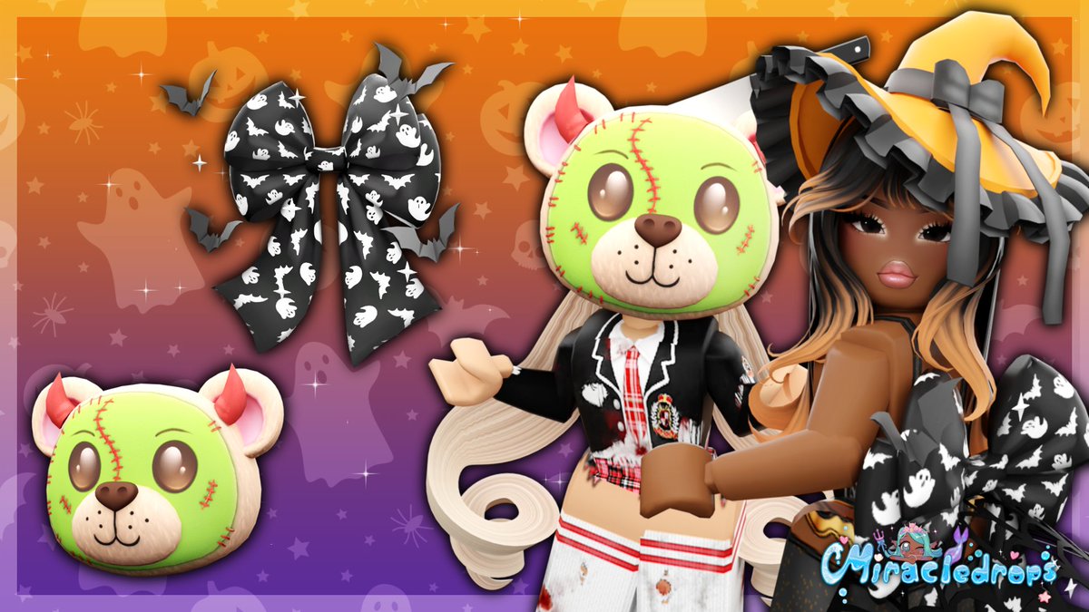 💜🎃MiracleDrops x Roblox🎃💜

Cannot believe I was able to create 2 FREE items for this years Roblox Halloween Event !  Childhood me would never believe we had items upload by Roblox !  

🎮:roblox.com/games/82695214…

Thank You Thank You <a href="/Roblox/">Roblox</a> for this moment ‼️💜

#RobloxHaunt