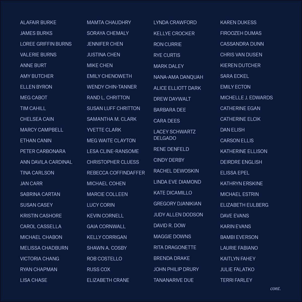 Victorshi2020's tweet photo. It's been such an honor to be able to organize this inspirational, diverse, and AMAZING group of writers. Your favorites including @ANNELAMOTT @MargaretAtwood @BreneBrown @judyblume @AmyTan @GlennonDoyle @rebeccamakkai @khaledhosseini and so many others. https://t.co/TZeGPXEdyS