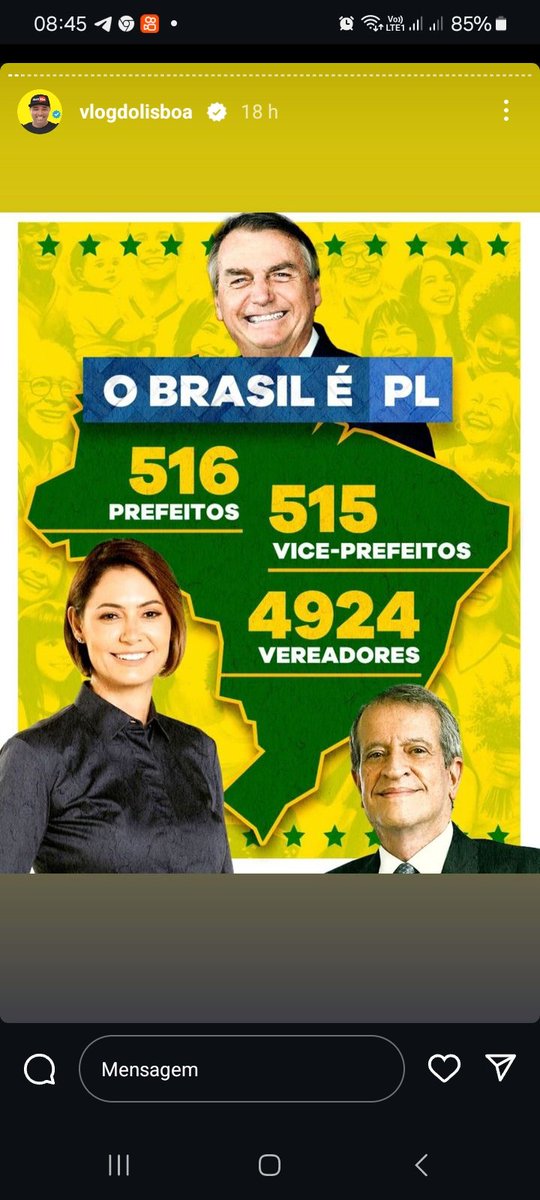 Direita cresce a cada ano. Parabéns.