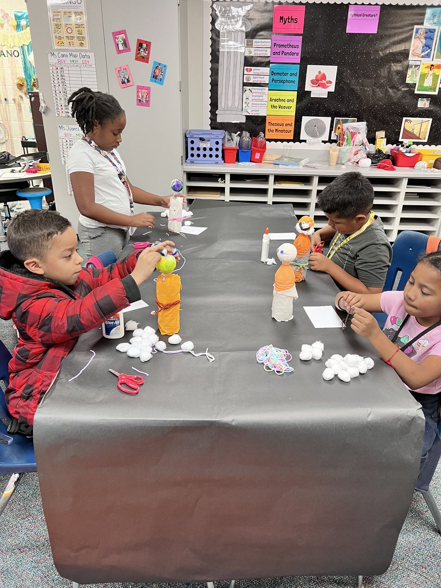 🎉 So proud of my 2nd grade TWDL students! They’ve put in so much hard work creating their own Greek Myth characters. Their creativity and imagination are truly inspiring! Keep shining, little myth-makers! 🌟 #ProudTeacher #GreekMythology <a href="/ErmelES_AISD/">Ermel Elementary</a>
