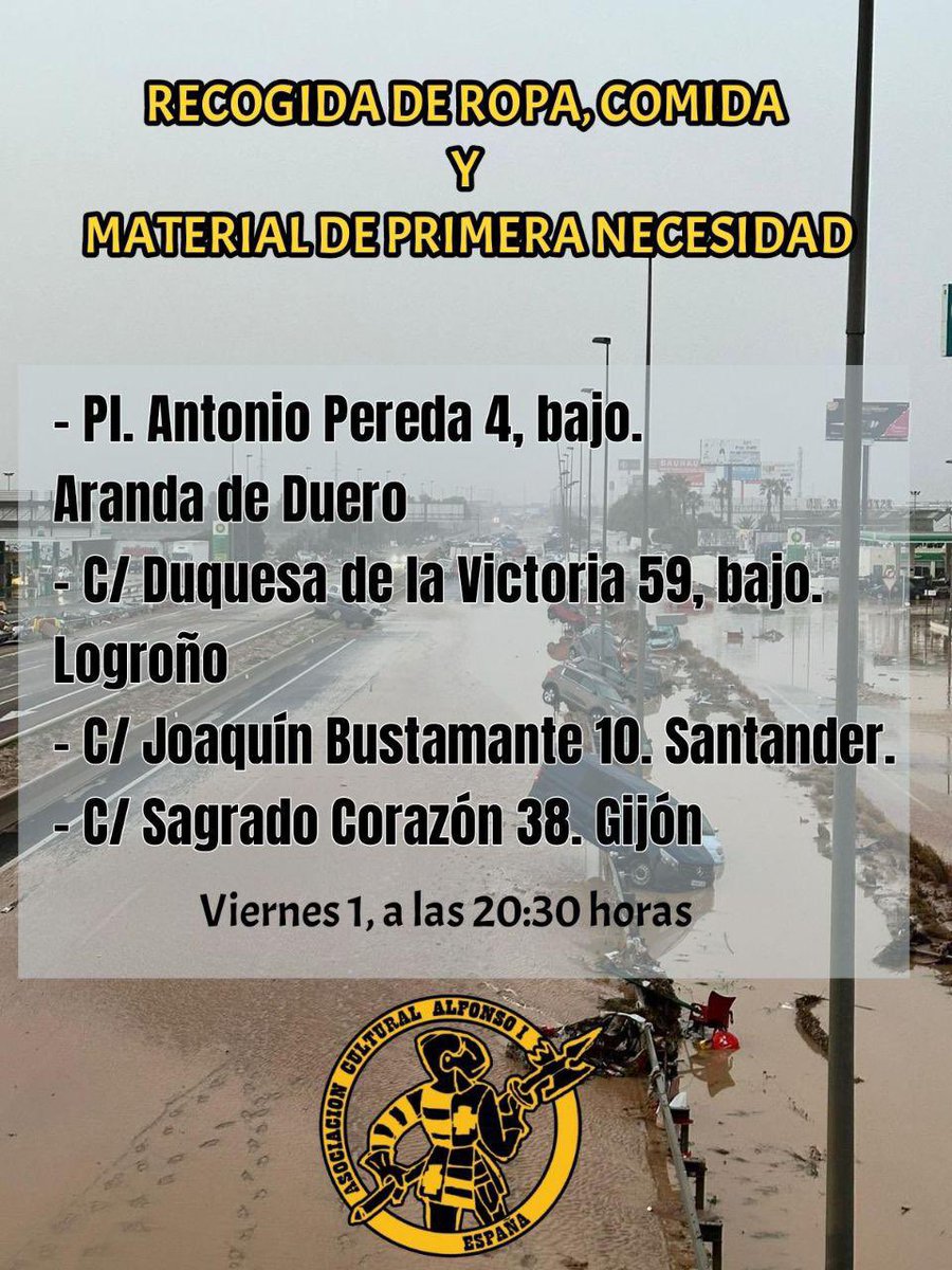 Ante la catástrofe ocurrida en las últimas horas, se hace imprescindible la solidaridad con los compatriotas que sufren. Tu gesto puede tener gran valor
Acude y ayuda