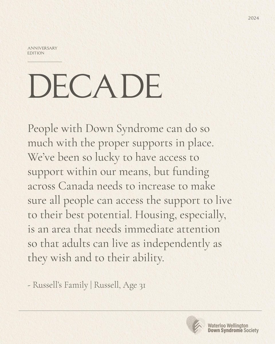 Decade | Russell #downsyndrome #DownSyndromeAwarenessMonth #decade