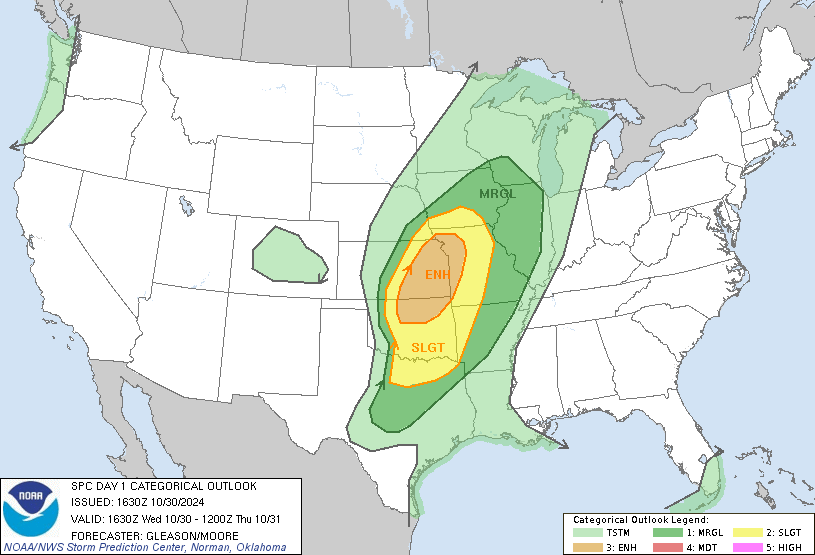 LimWeather's tweet photo. D1 #EnhancedRisk inC #TornadoAlley esp #KansasCity,#OverlandPark,#Topeka,#Olathe,#IndependenceMO,#Joplin,#LeesSummit,#ManhattanKS,#LawrenceKS,#Wichita,#Bartlesville,#Tulsa,#Enid
10SIG #Tornado/30%#Wind/15SIG #hail risk 
#Wxtwitter #Wxx #SPC #SevereWx #KCwx #MOwx #KSwx #NEwx #OKwx https://t.co/pSEo46nN7R
