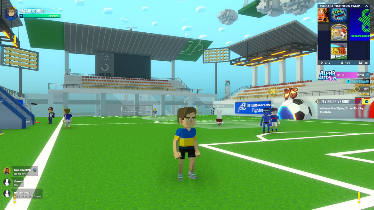 Nazarestudio1's tweet photo. ⚽ Even Tsubasa needs to hit training camp before bringing home another championship🏅Come train with me in @TheSandboxGame https://t.co/hLpeXIPXGy #TheSandbox #AlphaSeason4 #AS4SocialChallenge https://t.co/qNbPX52Btz