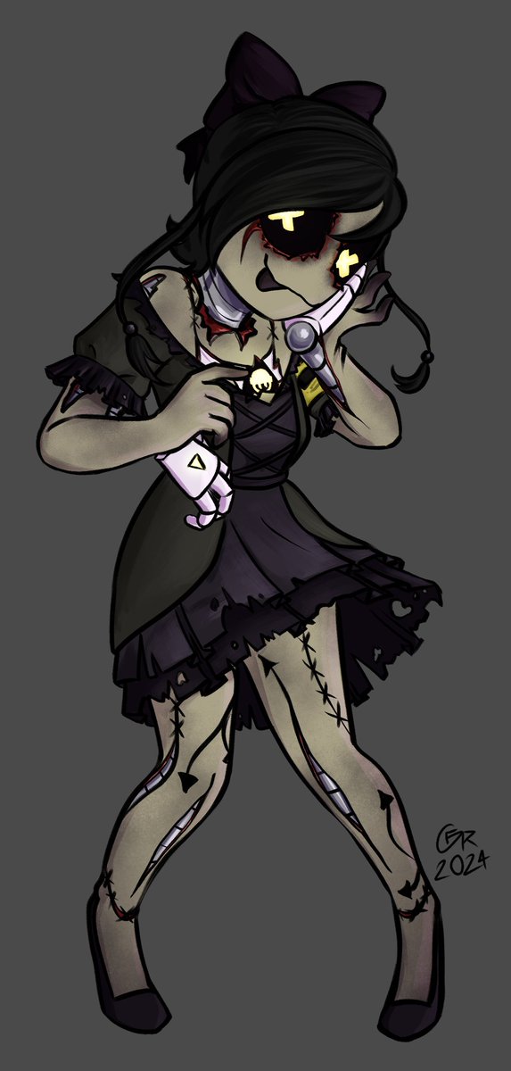 When the Cyn wears my skin, so now the Grey is Gryn #murderdrones #MurderDronesCyn