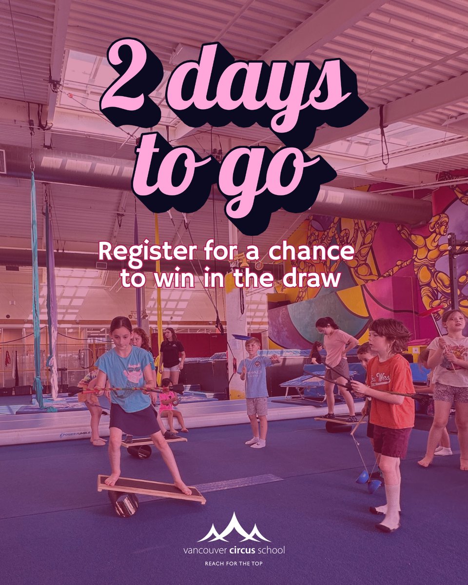 VanCircusSchool's tweet photo. Only 2 more sleeps until registration opens! Register for Term 2 or 3 on Nov. 1st and you could win a $25 Prop Shop gift voucher.  🎪 Don't miss out!

🏆The winner will be drawn on Tuesday, Nov. 5th. We will announce the winner through Instagram. https://t.co/vFm6ALuavJ