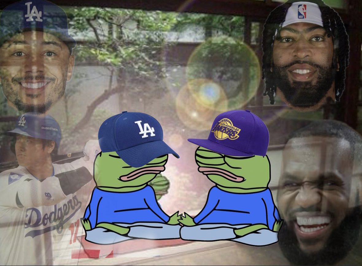 LakeShowYo's tweet photo. manifesting a Dodgers championship and Lakers win tonight https://t.co/mgxrBsujuw