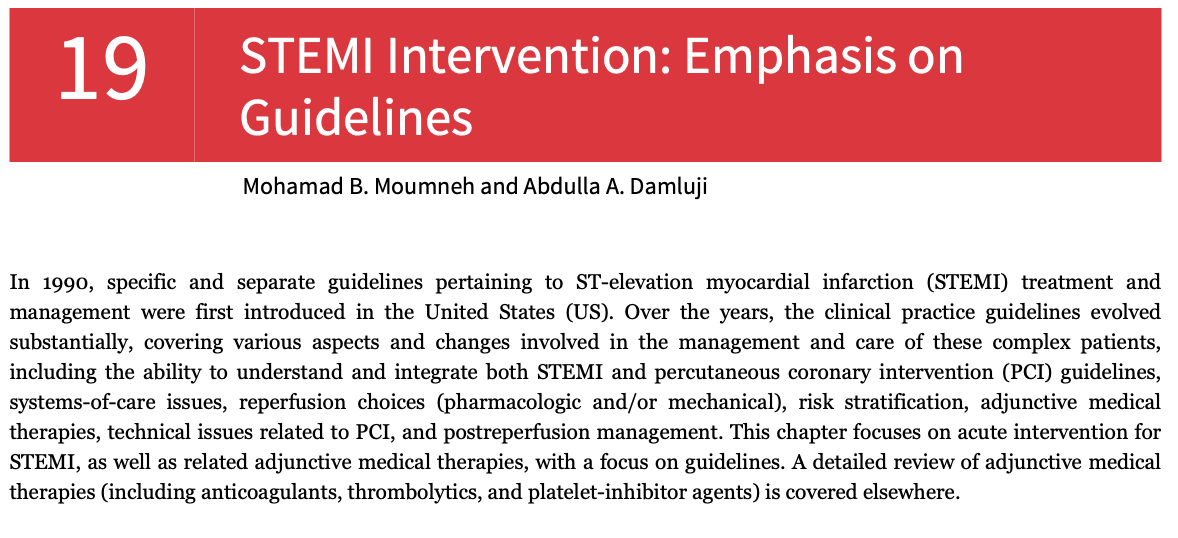 Abdulla A. Damluji, MD, PhD (@drdamluji) on Twitter photo Congratulation to <a href="/SCAI/">SCAI</a> for the interventional cardiology review led by Drs <a href="/MortonKern/">Morton J Kern</a> and <a href="/arnoldseto/">Dr. Seto</a>!
Also great work by <a href="/BahijMoumneh/">Mohamad Bahij Moumneh</a> for working on the STEMI Intervention: Emphasis on the Guidelines!
Another milestone for <a href="/SCAI/">SCAI</a> <a href="/MyJSCAI/">MyJSCAI</a> <a href="/Wolters_Kluwer/">Wolters Kluwer</a> 👏👏👏 Congratulation to <a href="/SCAI/">SCAI</a> for the interventional cardiology review led by Drs <a href="/MortonKern/">Morton J Kern</a> and <a href="/arnoldseto/">Dr. Seto</a>!
Also great work by <a href="/BahijMoumneh/">Mohamad Bahij Moumneh</a> for working on the STEMI Intervention: Emphasis on the Guidelines!
Another milestone for <a href="/SCAI/">SCAI</a> <a href="/MyJSCAI/">MyJSCAI</a> <a href="/Wolters_Kluwer/">Wolters Kluwer</a> 👏👏👏