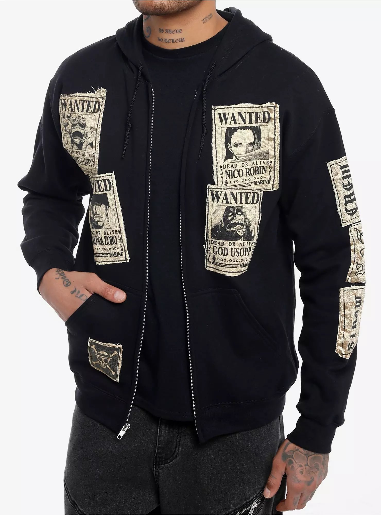 ワンピース KISS THE CLUB back open hoodie onepiece One Piece Luffy Blazing Punch Art Badass Hoodie