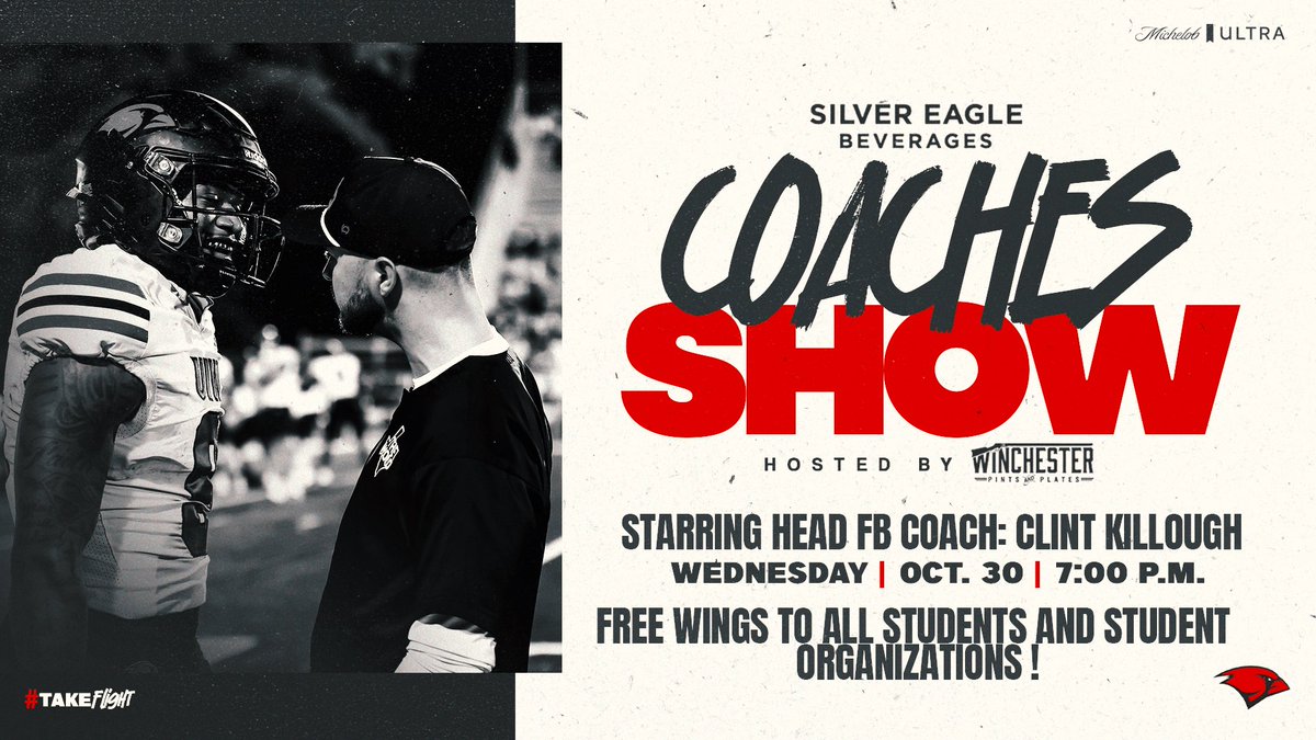 Free Wings for all Students and Student organizations! 
Make sure to come out tonight at <a href="/WinchesterPubSA/">The Winchester Pub</a>! Presented by <a href="/SilverEagleBev/">SilverEagleBev</a>!

#TheWord | #TakeFlight