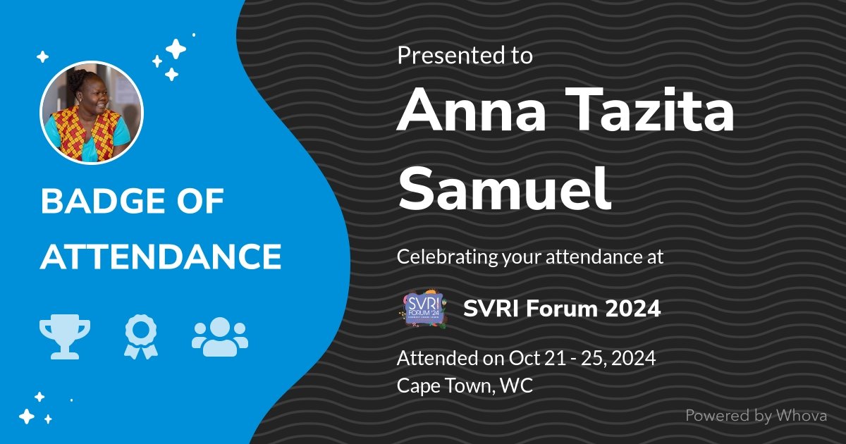 Anna Tazita (@annatazita) on Twitter photo Thanks to #SVRIForum2024 for the great organization. Thanks to all our partners who made it possible that the Voices of WLOs were represented.
<a href="/GBVAoR1/">Gender-Based Violence Area of Responsibility</a> <a href="/trocaire/">Trócaire</a> , <a href="/CAFOD/">CAFOD</a> <a href="/WomenForChange7/">Women For Change (WFC)</a> , thank you all for the great support.
Together we. Thanks to #SVRIForum2024 for the great organization. Thanks to all our partners who made it possible that the Voices of WLOs were represented.
<a href="/GBVAoR1/">Gender-Based Violence Area of Responsibility</a> <a href="/trocaire/">Trócaire</a> , <a href="/CAFOD/">CAFOD</a> <a href="/WomenForChange7/">Women For Change (WFC)</a> , thank you all for the great support.
Together we.