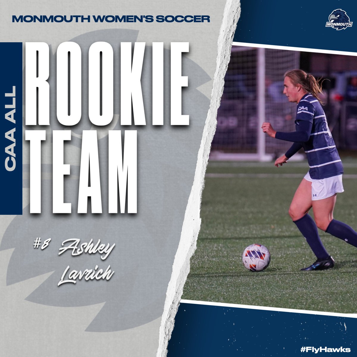 Big ups to our CAA All-Rookie Team honorees: Grace Notarfrancesco and Ashley Lavrich.

#FlyHawks