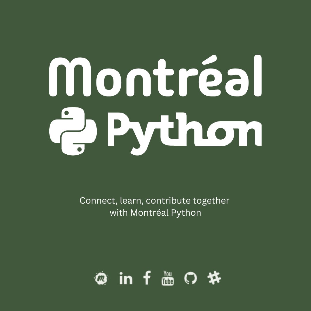 dennyperez18's tweet image. 👋 The Montreal Python Community is growing! Check out the updated website for news, events, and resources, and connect with #Python enthusiasts here👇
montrealpython.org 

Be part of this wonderful community, and let’s grow together! 🐍🌟