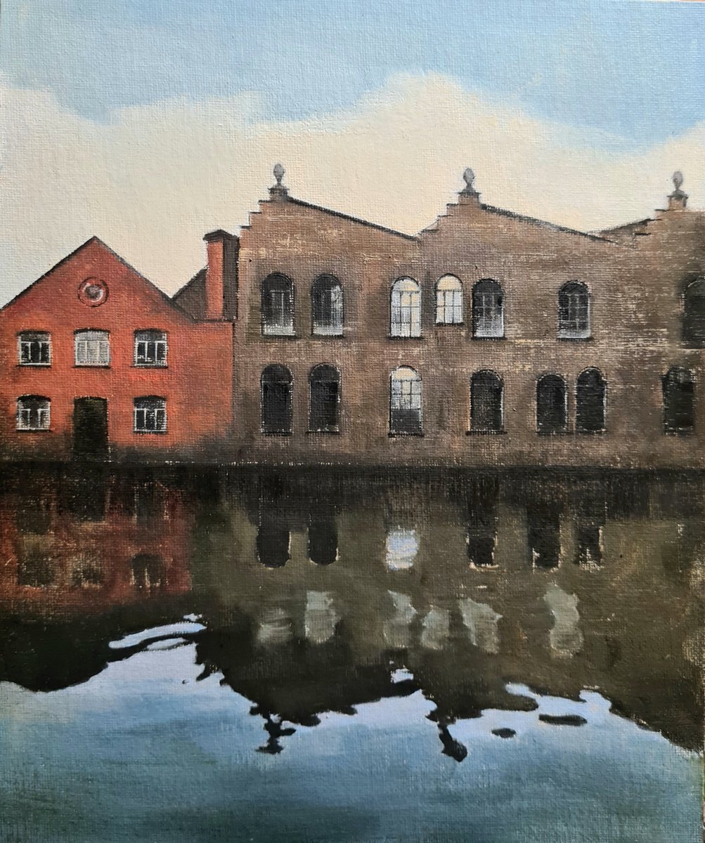 Regent's Canal
Oil on Board
12 x 10 Inches
This is a stretch of the canal between Kentish Town Lock and Hawley Lock, so not far from Camden Market