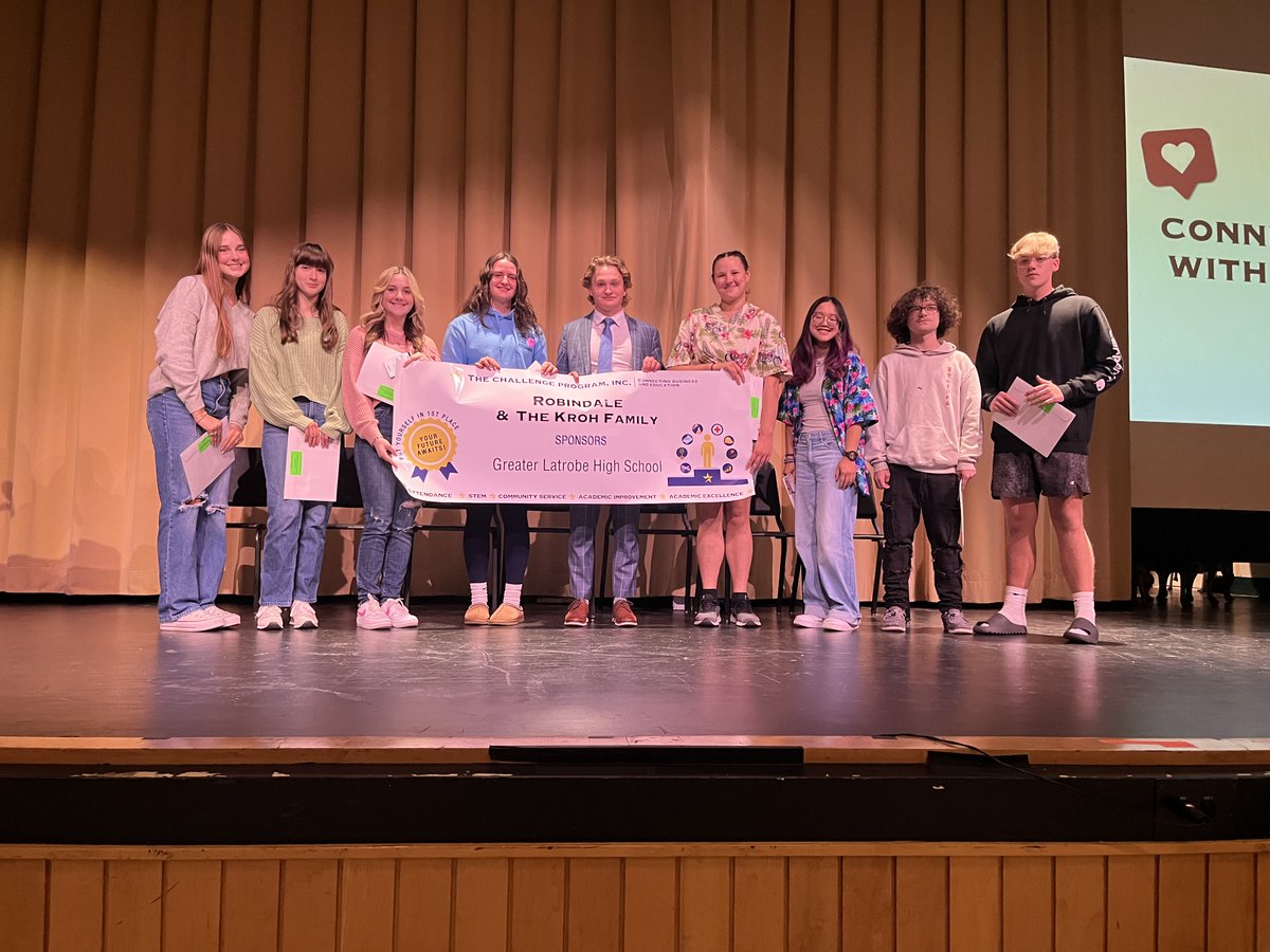 Greater Latrobe NEXT (@nextcoordinator) on Twitter photo Congratulations to our Challenge Program winners! And many thanks to our business sponsor, Robindale Energy! <a href="/ChallengeProInc/">The Challenge Program Inc.</a> #WildcatPride Congratulations to our Challenge Program winners! And many thanks to our business sponsor, Robindale Energy! <a href="/ChallengeProInc/">The Challenge Program Inc.</a> #WildcatPride