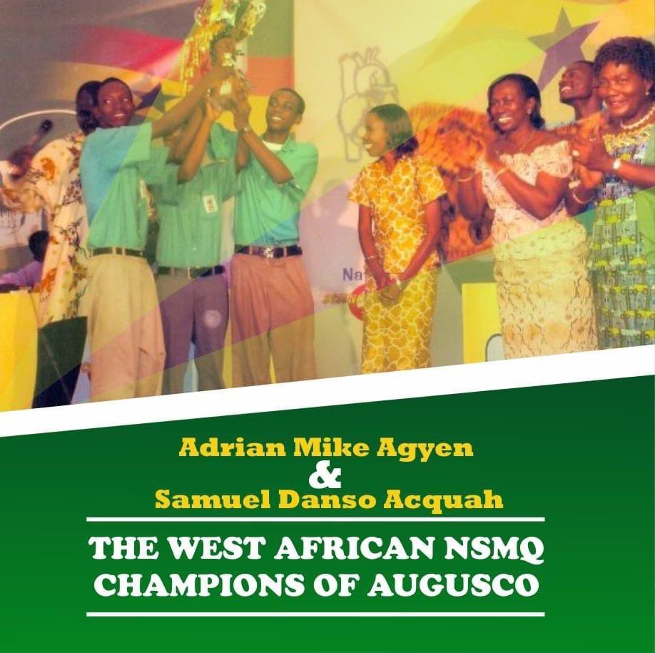 Still the only West African Champions!

Augusco 🔥💚!

#NSMQ2024 
#NSMQFinals