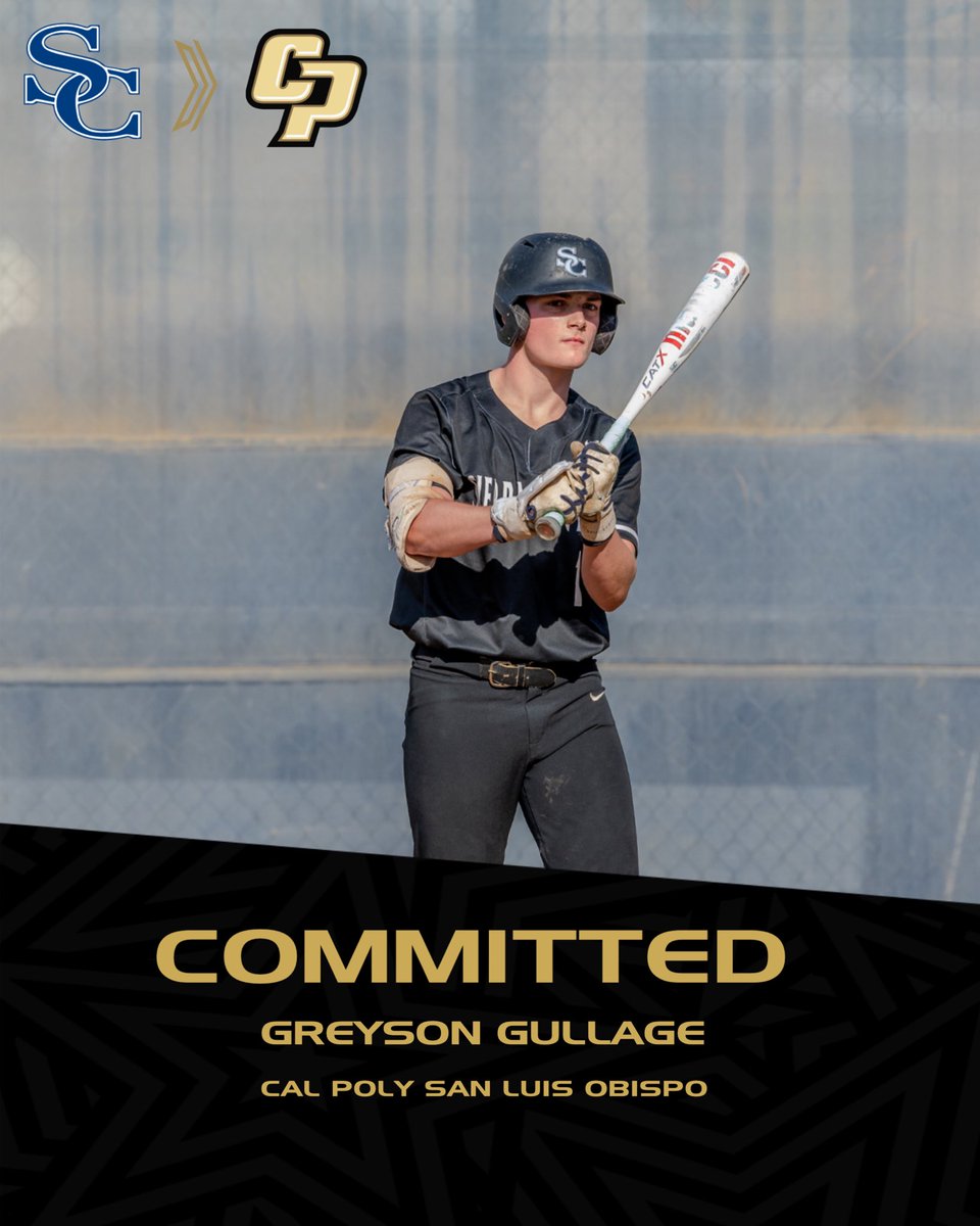 Congratulations to Greyson Gullage on his commitment to continue his education and athletic career at Cal Poly San Luis Obispo! This is an incredible accomplishment and a testament to his hard work and dedication both in the classroom and on the field. Go Stangs! #BlazerNation