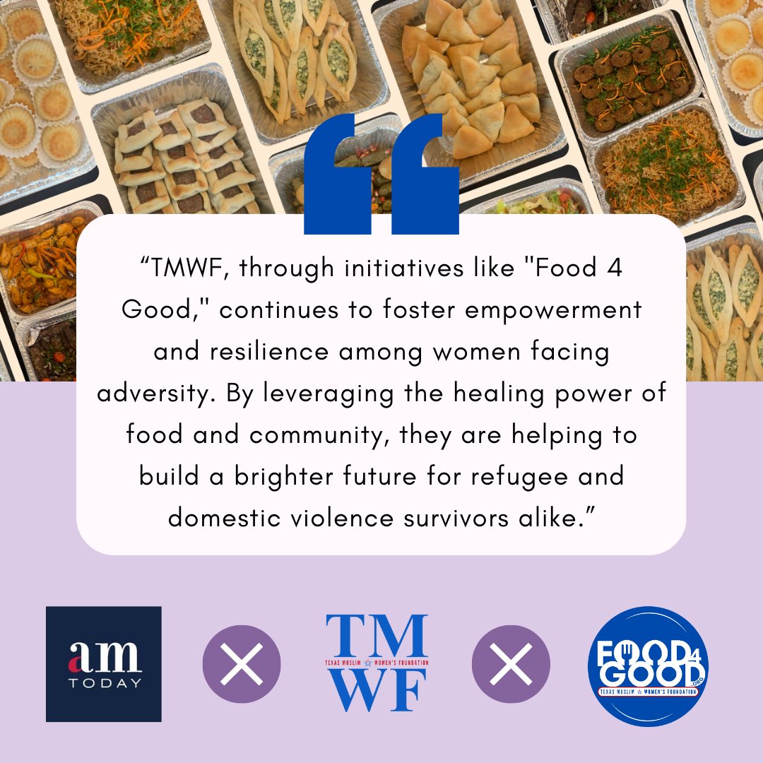 We had the pleasure of hosting a tasting event to promote Food 4 Good, our catering service which economically empowers survivors through culinary training and food services.

Read about it on American Muslim Today! tinyurl.com/3dd6zfcw

 #CateringService #Food4Good #tmwf