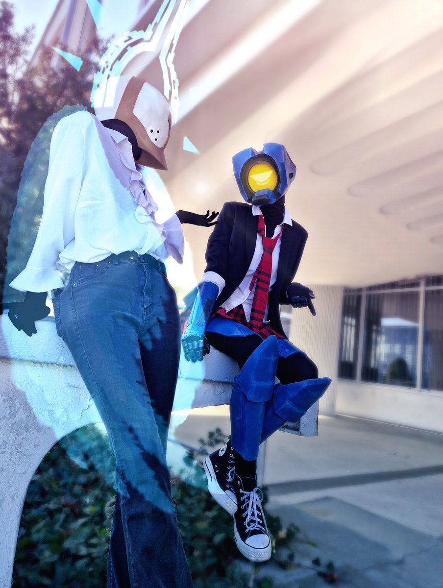 mL3m8's tweet photo. me and @_Death_Sentence as Mirage and Gabriel at @PoznanGameArena last week!! big thanks to my friend for the amazing photos🫶 #ultrakill #ultrakillcosplay https://t.co/F5WVwVqSAk