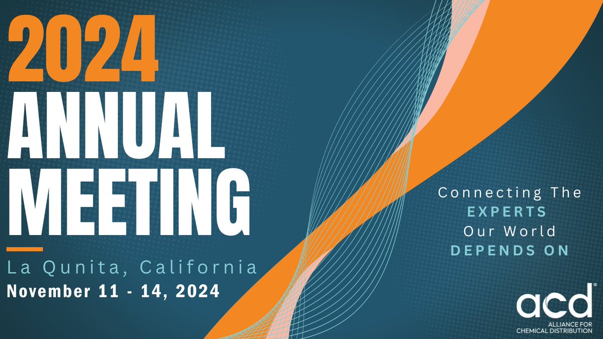 Chemicalweek's tweet photo. Join us for @ACD_chem's Annual Meeting 2024! As the media sponsor, @Chemicalweek is thrilled to support this gathering of key industry insights and connections. Register now for strategic sessions + unmatched networking! https://t.co/03o659QFXh
 #ACDConnection #ACDAM24 #ChemWeek https://t.co/zF2qJUfpZs