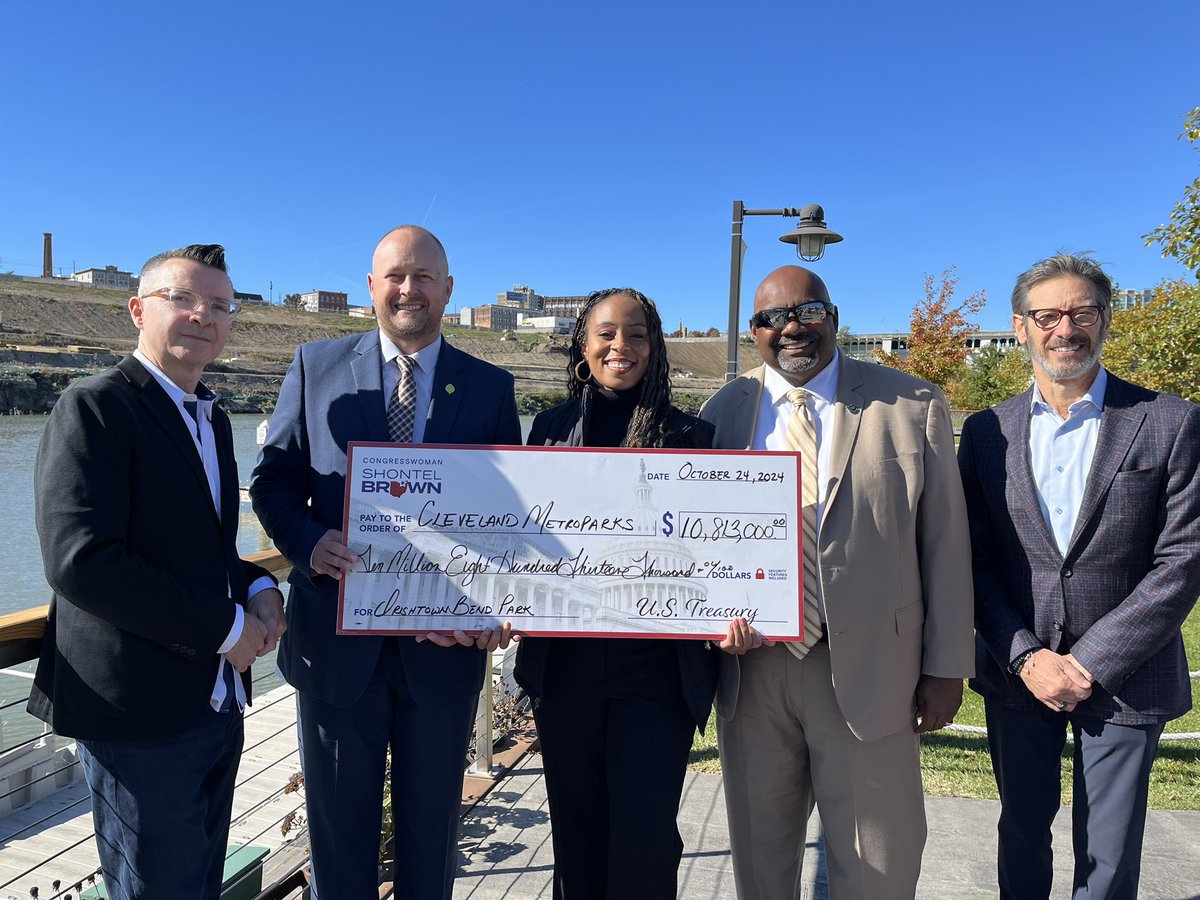 Congratulations to <a href="/clevemetroparks/">Cleveland Metroparks</a> on receiving a $10.8 million dollar grant for the new park at Irishtown Bend. My office wrote a letter of support for this grant, which helps fund construction of an amphitheater, overlook, picnic areas, and a boardwalk.