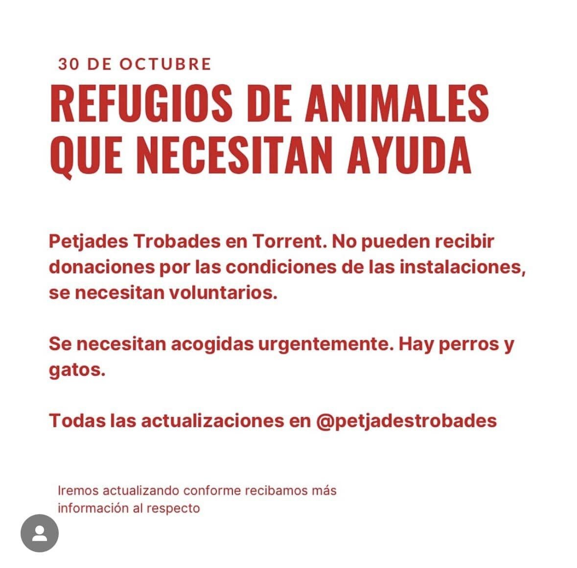 NECESITAN AYUDA EN VALENCIA DEBIDO AL DESASTRE DE LA DANA!!!!!!