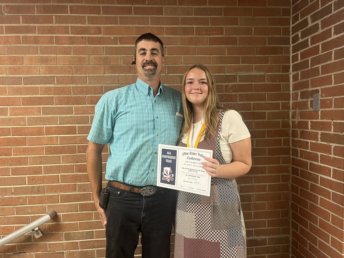 Congrats to Claire Heilers for being All Conference in Golf. #orvc #jcdeagles